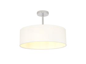 DK0685  Baymont 45cm Semi Flush 3 Light Polished Chrome, White